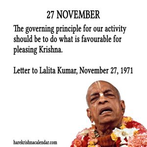 Srila Prabhupada S Quotes For November Hare Krishna Calendar