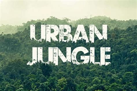 Urban Jungle Font - Dafont Free