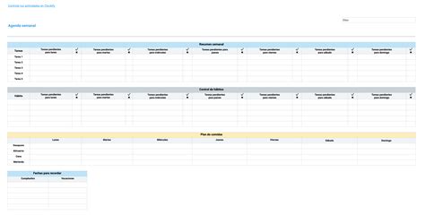 Plantillas Gratis De Agenda En Línea Clockify