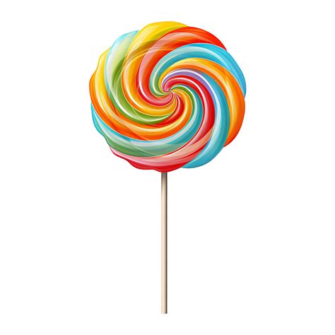 AI generated Lollipop different colors set isolated on transparent ...