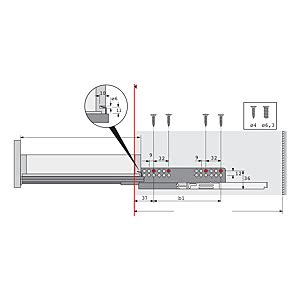 Coulisse Billes Mod Le Quadro V Push To Open Trenois Decamps