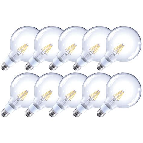 10 X Arteko LED Filament Leuchtmittel G120 Globe 7W 60W E27 Klar 81