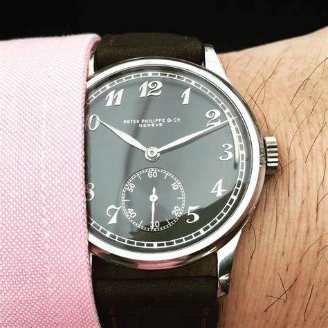 A Incredible Rare Large Calatrava Ref 533 With Black Dial Breguet