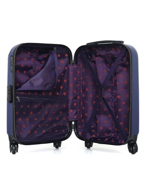 Lpb Valise Cabine Abs Amelie E Roues Cm Bleu Marine Kiabi