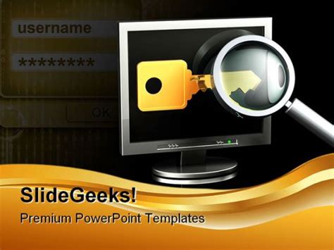 Searching Password Security Powerpoint Backgrounds And Templates 1210