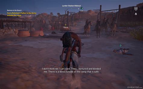 Assassin S Creed Origins Guide And Walkthrough Demons In The Desert Side Quest