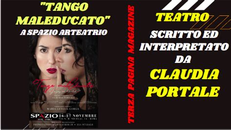 Video Intervista Con Claudia Portale Tango Maleducato A Spazio