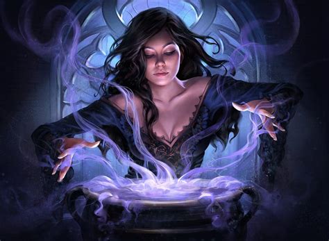 Fantasy Girl Fantasy Girl Sorceress Game Woman Blue Hd Wallpaper