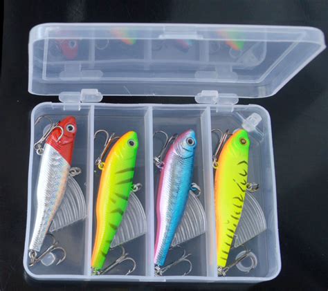 Wldslure Pcs Set G Fishing Lures With Tackle Box Hard Bait Vib