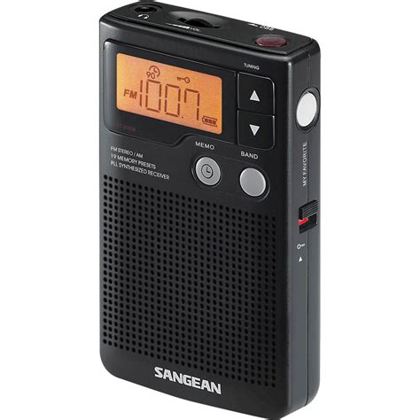 Best Buy Sangean AM FM Pocket Radio Black DT 200X