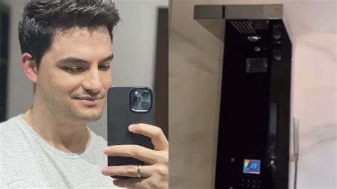 Felipe Neto mostra seu chuveiro chiquérrimo e fãs indagam E essa