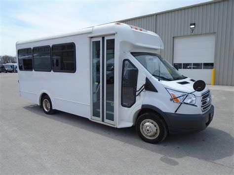 2018 Glaval Ford Transit 350 HD 14 Passenger Shuttle Bus