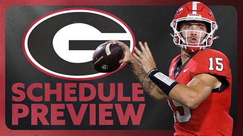 2024 Georgia College Football Schedule Preview - YouTube