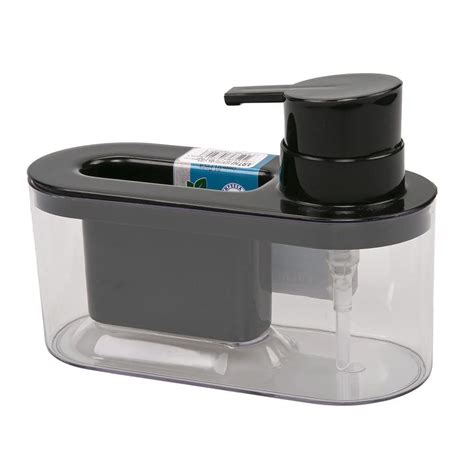 Dispenser Para Detergente E Bucha Arthi Preto