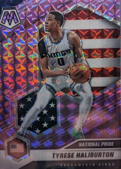 Tyrese Haliburton 2020 Mosaic National Pride Purple 258 Price Guide