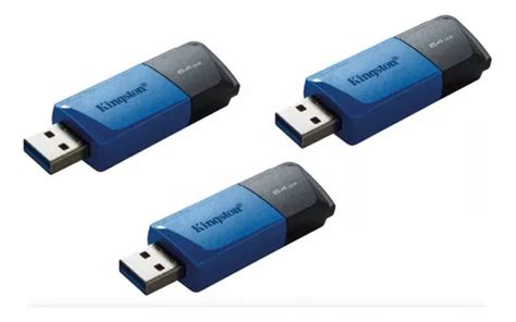 Pack Unidades Pendrive Kingston Usb Gb Exodia M Color Azul Ex