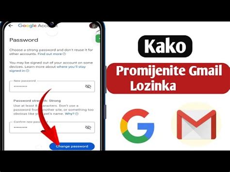 Kako Promijeniti Gmail Lozinku Promijenite Lozinku Za Gmail