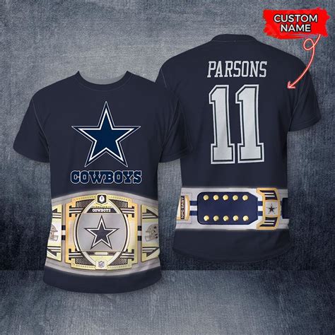 Custom Dallas Cowboys Wwe Legacy Title Belt Shirt