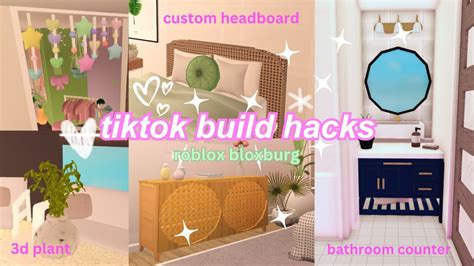 The Best Bloxburg Tiktok Build Hacks 🌱🎀⭐️ Youtube