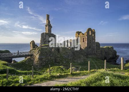 Castle Sinclair Girnigoe Near Wick Noss Head Caithness Scotland UK