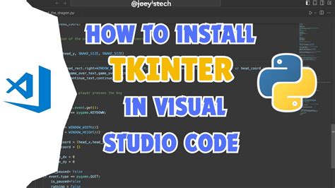 How To Install Tkinter In Visual Studio Code Run Tkinter In Vscode