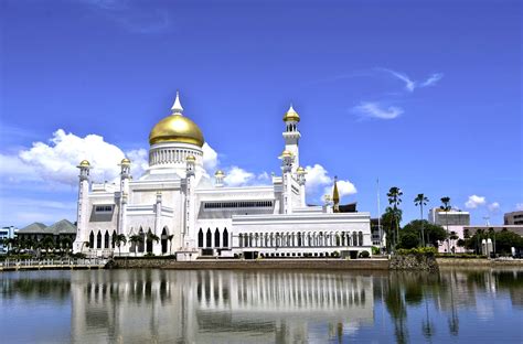 Omar Ali Saifuddin Mosque,Brunei Full HD Wallpaper and Background Image ...