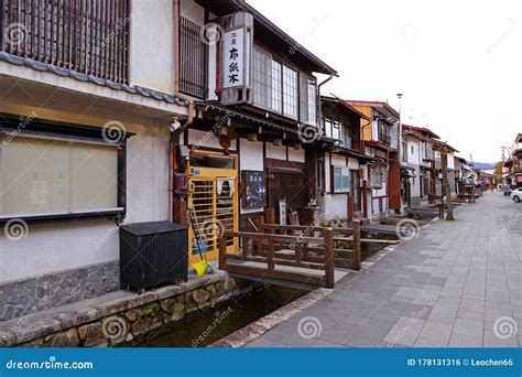 The Small Town`s Ancient Japanese Houses Of Hida Furukawa Town U