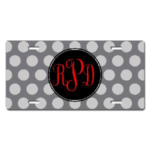 Custom Monogram License Plates