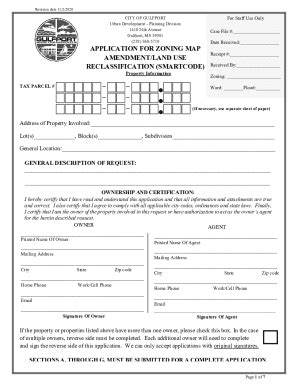 Fillable Online Application For Zoning Map Amendment Gulfport Ms