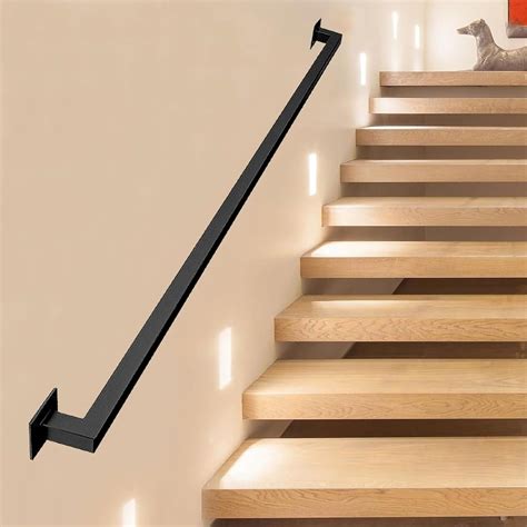 Handrails Railings Wall Mounted Staircase Handrails 1ft 20ft Stairs