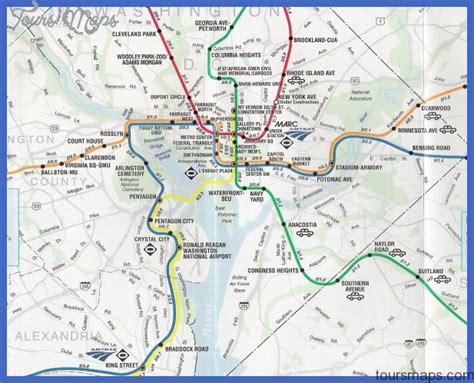 Map Of Washington Dc With Metro Stops London Top Attractions Map