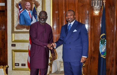 Denis Christel Sassou Nguesso Chez George Weah Pour Renforcer La