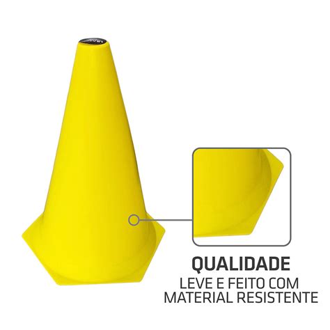 Cone De Marcação De Plástico 24cm Muvin Mtf 10800