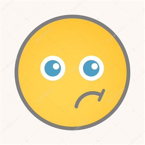 Guilty Cartoon Smiley Vector Face Vectorafbeelding Door Baavli