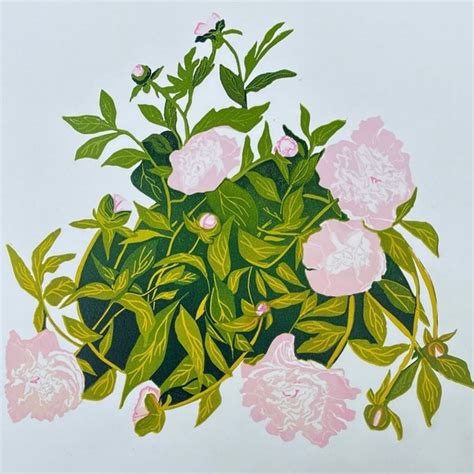 Linoleum Print Etsy