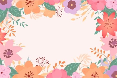 Premium AI Image | A floral border with orange flowers and leaves.