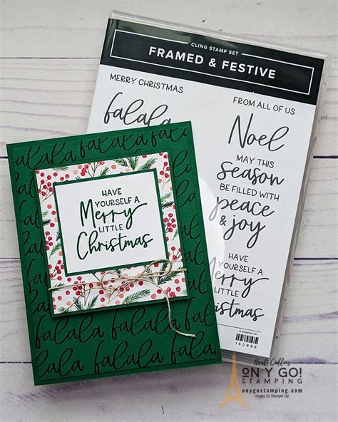 Quick And Easy Handmade Christmas Cards With The Framed And Festive Stamp