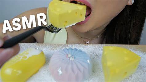 Asmr Mousse Cakes Say It Cheese Sunset And Dream Yuzu No Talking Soft Relaxing Eating Sounds N