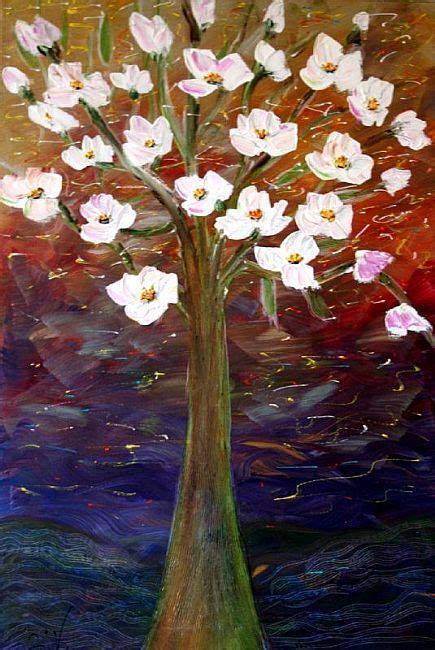 Art Magnolia Tree Blossom By Artist Luiza Vizoli Magnolia Trees