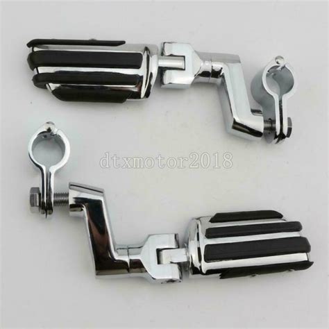 1 Engine Guard Motorcycle Foot Pegs Footrest Clamps Mount For Honda