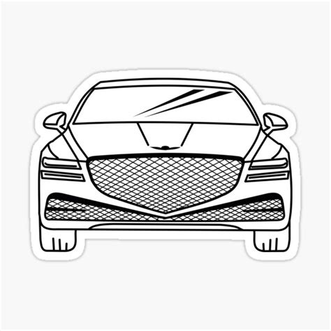 Genesis G80 Sticker For Sale By Aurealis Redbubble