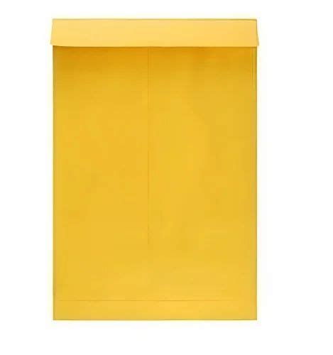 Customizable Plain Yellow Laminated Paper Envelope Size X Inch At