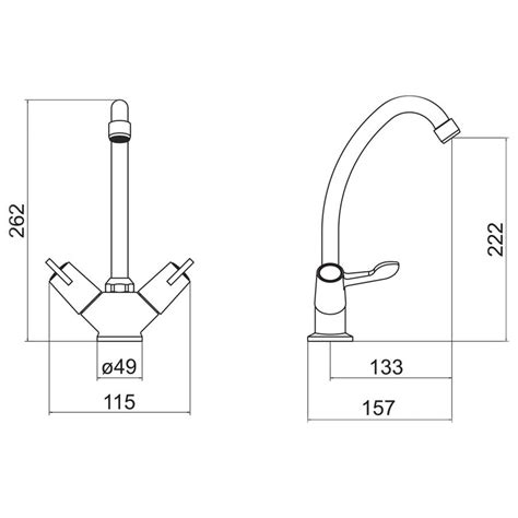 Trisen Chrome Lever Kitchen Mixer Tap Low Prices