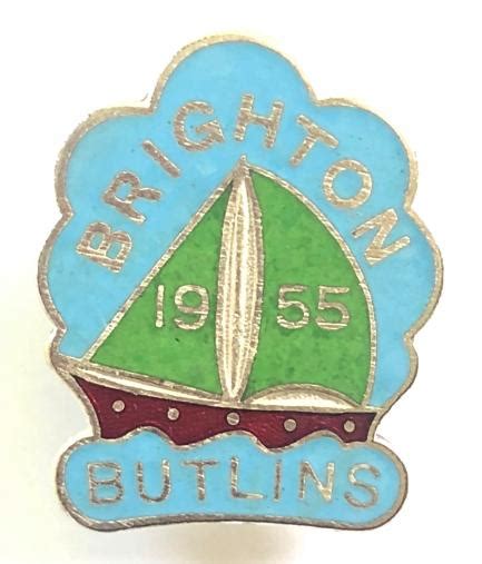 Sally Bosleys Badge Shop Butlins 1955 Brighton Holiday Camp Yacht Badge