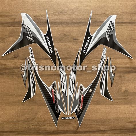 Putih Striping Stripping Honda Click Techno Old White Sticker