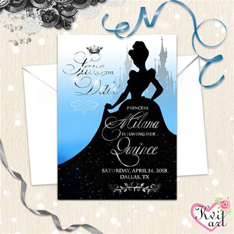 Quince Cinderella Save The Dates Etsy