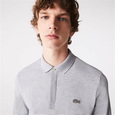 Lacoste Paris Erkek Regular Fit Uzun Kollu Gri Polo Ph Cca Lacoste