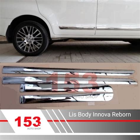 Jual Lis Body Side Moulding Innova 2016 Reborn Chrome Hitam Shopee