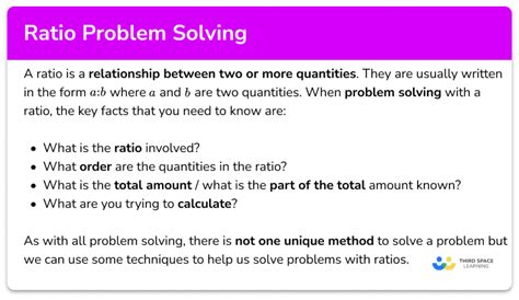 Ratio Problem Solving Worksheets