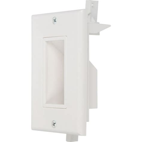 Buyer S Point Recessed Low Voltage Cable Wall Plate Easy To Mount Outlet To Hide And Pass Tech